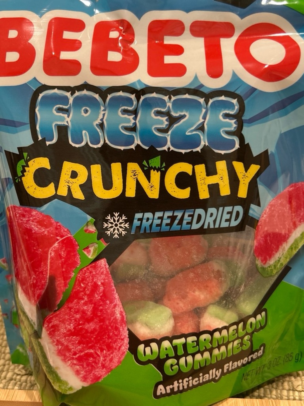Bebeto Freeze Crunchy Watermelon Gummies - Red & Green